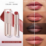 Load image into Gallery viewer, Lancôme Lip Idôle Squalane-12 Butterglow™ Glowy Lippenbalsem - 24u Hydratatie - Lichte, Niet-plakkerige Textuur - 50 Sheiks Rosy Nude
