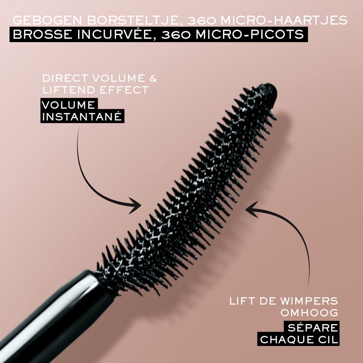 Lancôme lash idôle mascara   volumegevend zonder klonten voor 'false lash' effect   001 black   24 uur langhoudend